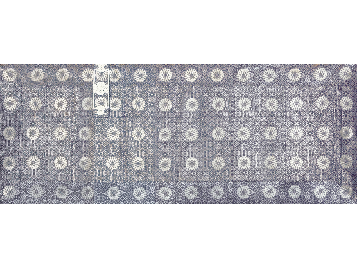 冬紫緯白小葵地紋菊輪宝紋白五條