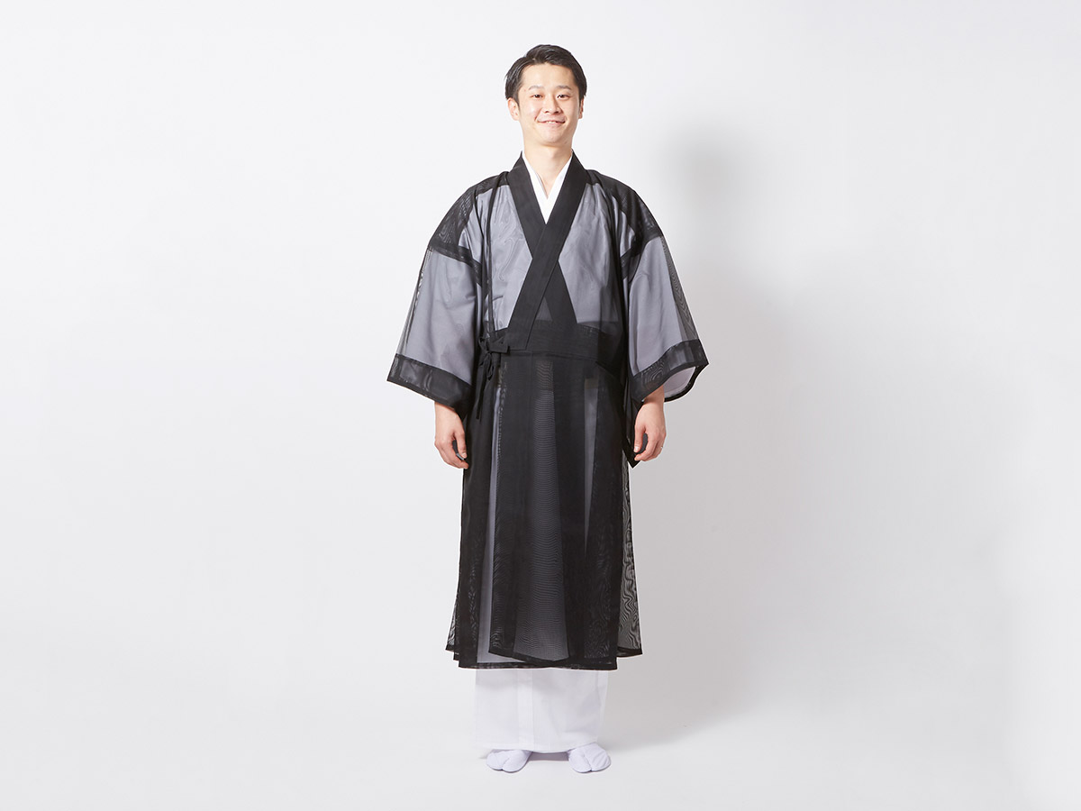 【既製品】黒双林紗道服（胴回り:76~85cm）