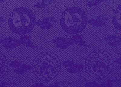 鈴木法衣店 / 冬用紫正絹紋塩瀬鳳竜紋古義素絹