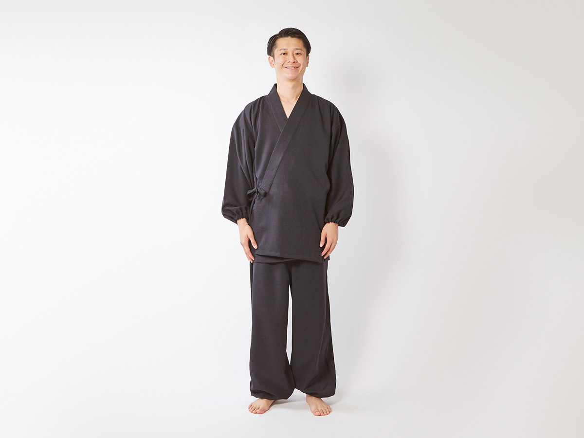 冬用テクノウール 作務衣 別誂品（特大）