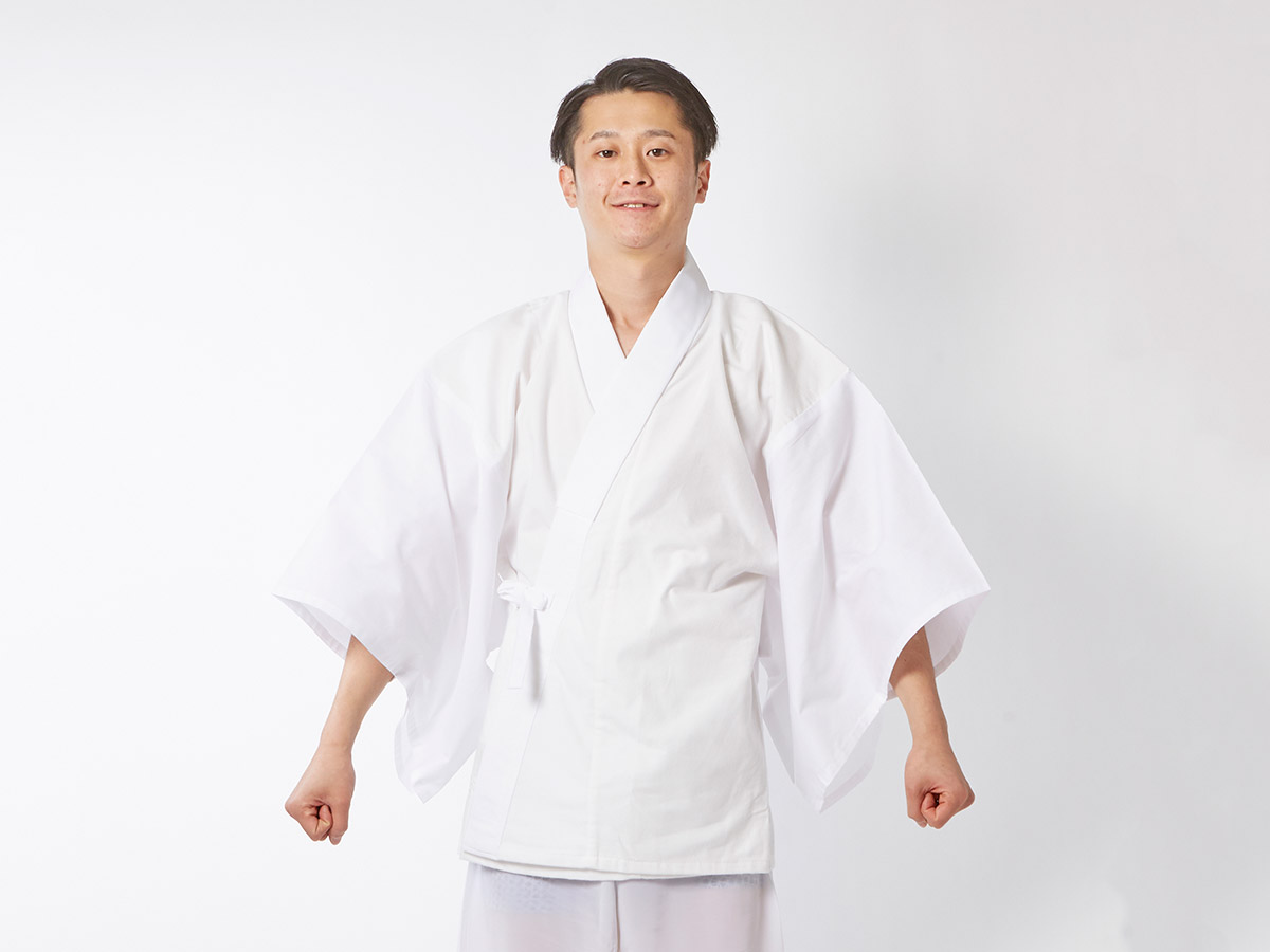 【既製品】冬用紐付き 半襦袢（女性用）