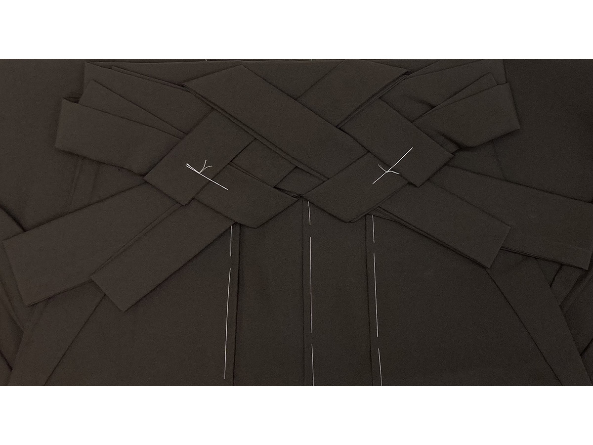 【完売】焦茶バルック道場袴 対応身長142-147cm/胴回り？cm