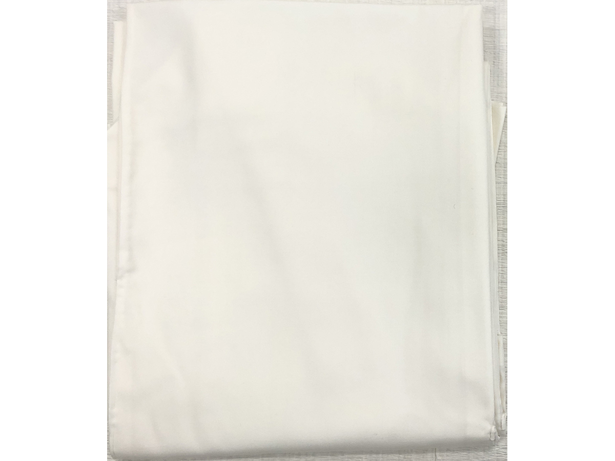 【完売】白メルトップウール白衣ミシン　笹べり付 対応身長167-170cm/胴回り120-129cm