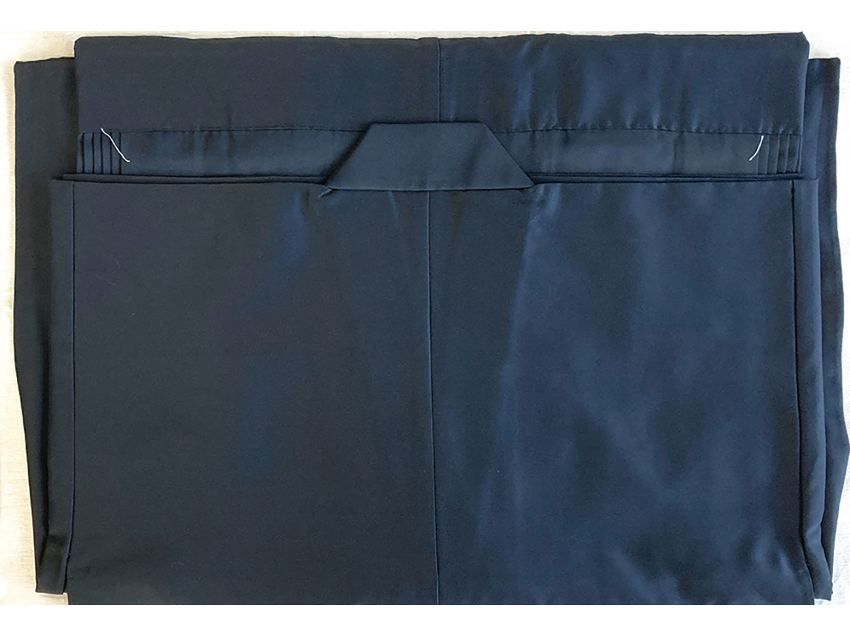 黒シルック羽二重天台素絹 手縫い 対応身長167-170cm/胴回り75-85cm