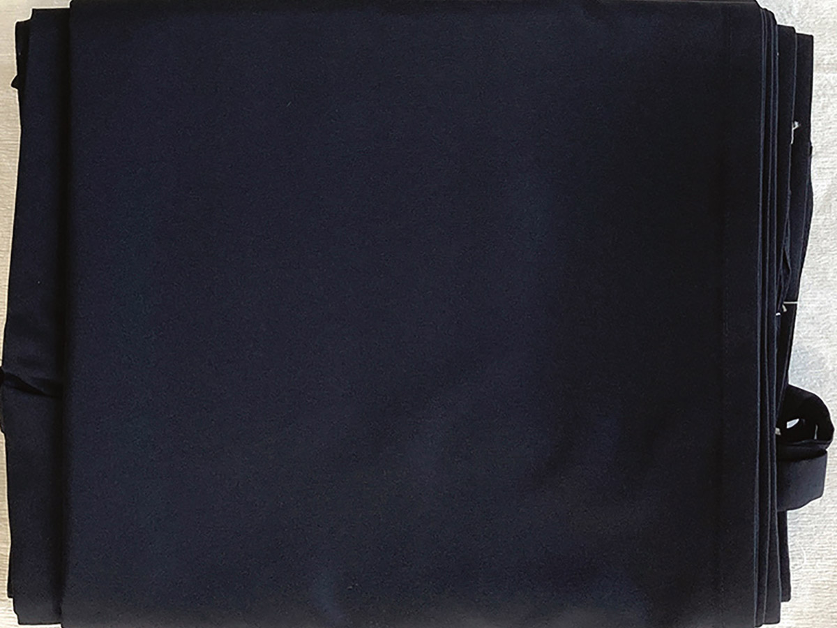 【完売】黒シルック羽二重直綴ＢSSS袖口縫い 対応身長155-158cm/胴回り85-95cm