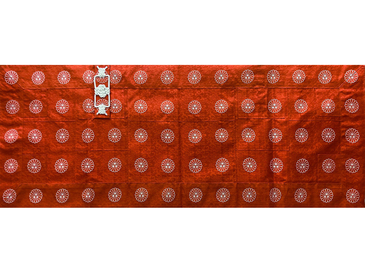 【完売】夏緋蓮唐花菊三諦章紋白五條