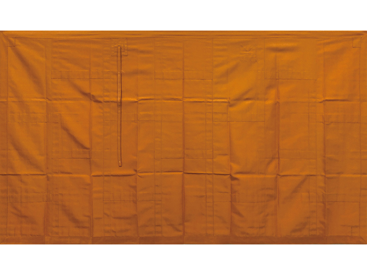 【完売】茶木蘭シルック羽二重如法衣子供用ミシン仕立身長145～150ｃｍ240分×445分