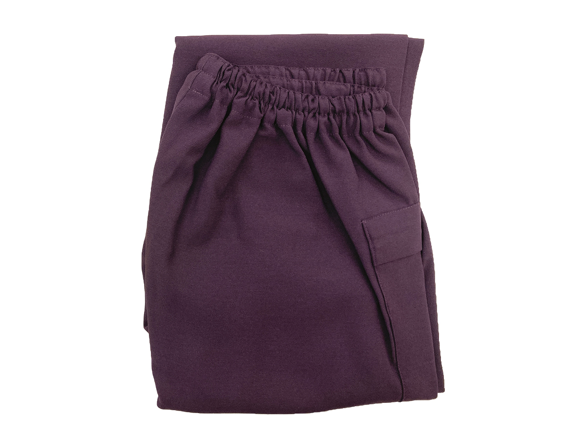 古代紫ソフトライン作務衣女性用下のみS