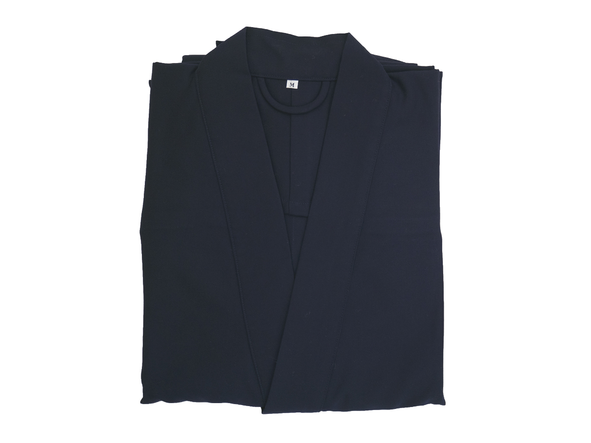 紺キャメルウール作務衣