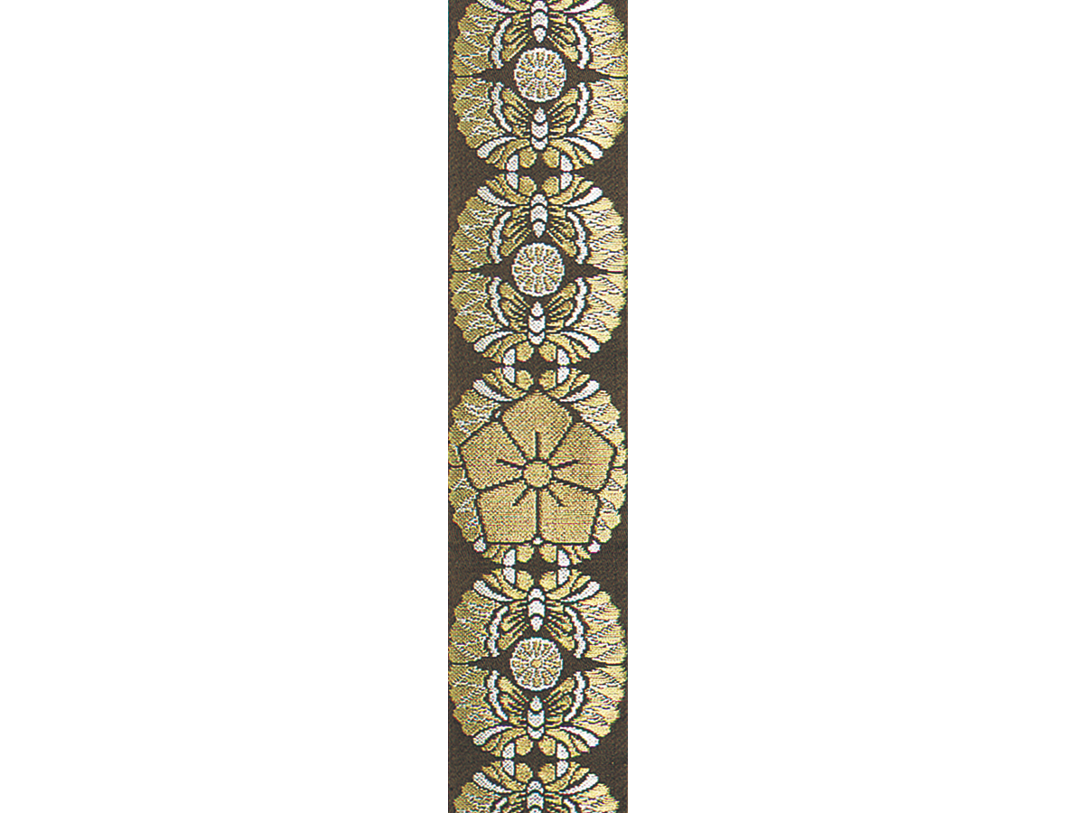 茶金通向い蝶桔梗輪袈裟