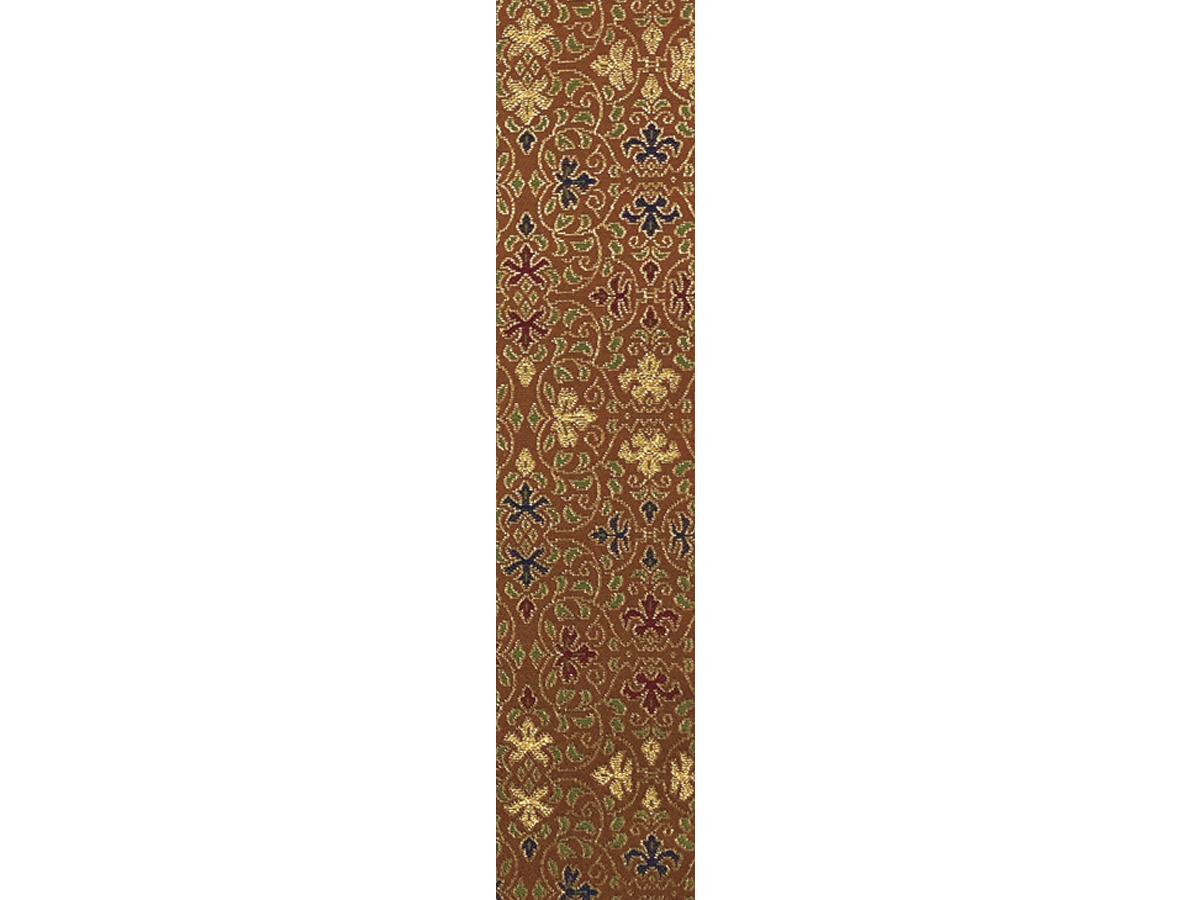 【完売】古代紅ケンダ蜀甲無紋輪袈裟　無紋