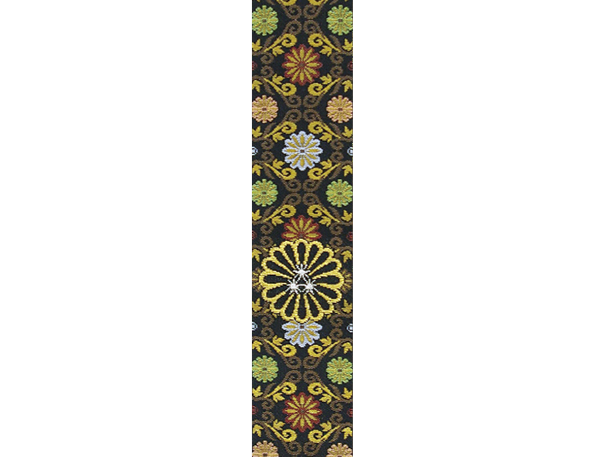 紺箔一丁小菊色糸入菊三諦章輪袈裟