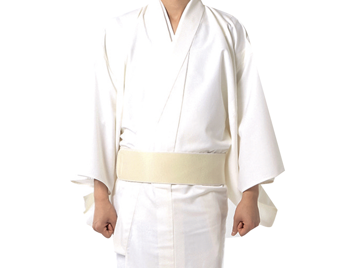 【完売】白厚地ウォシャブルクロス白衣（身長167～170cm/胴回り74～85cm向け）