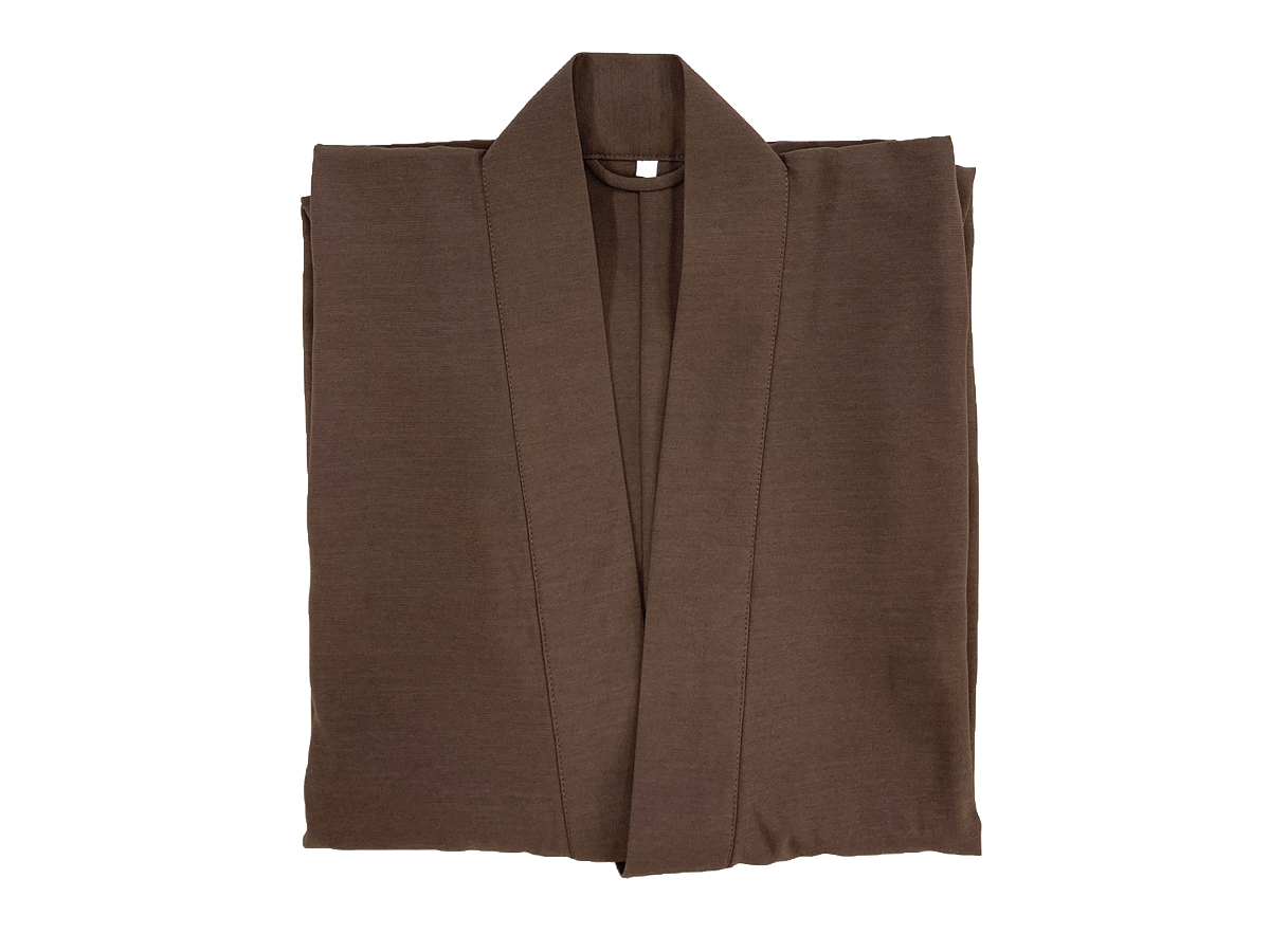 焦茶ソフトライン作務衣　女性用