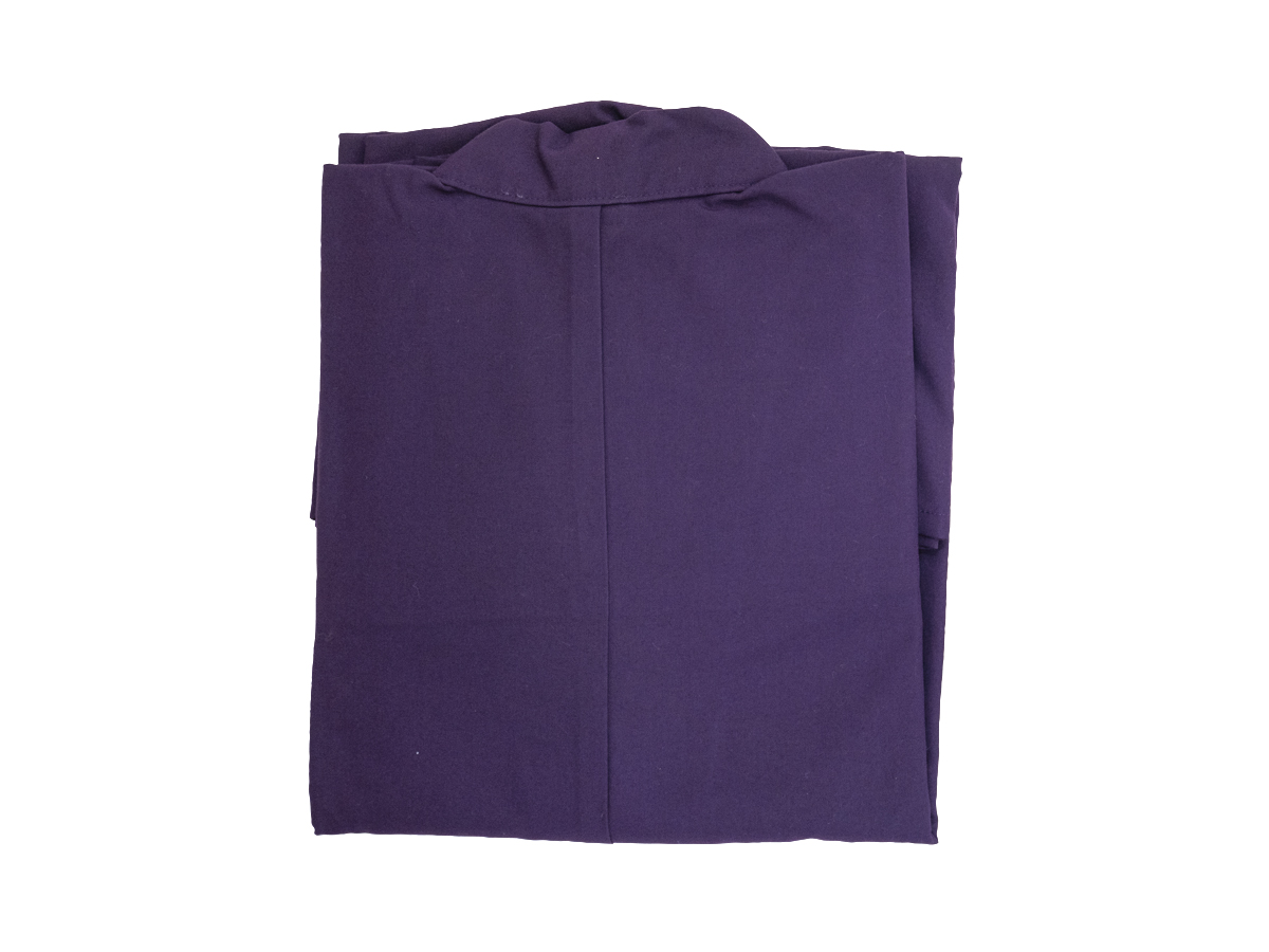 古代紫テトロンウール作務衣LL