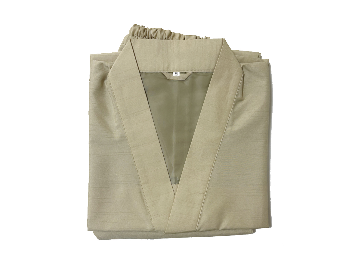 薄茶すらっと作務衣M