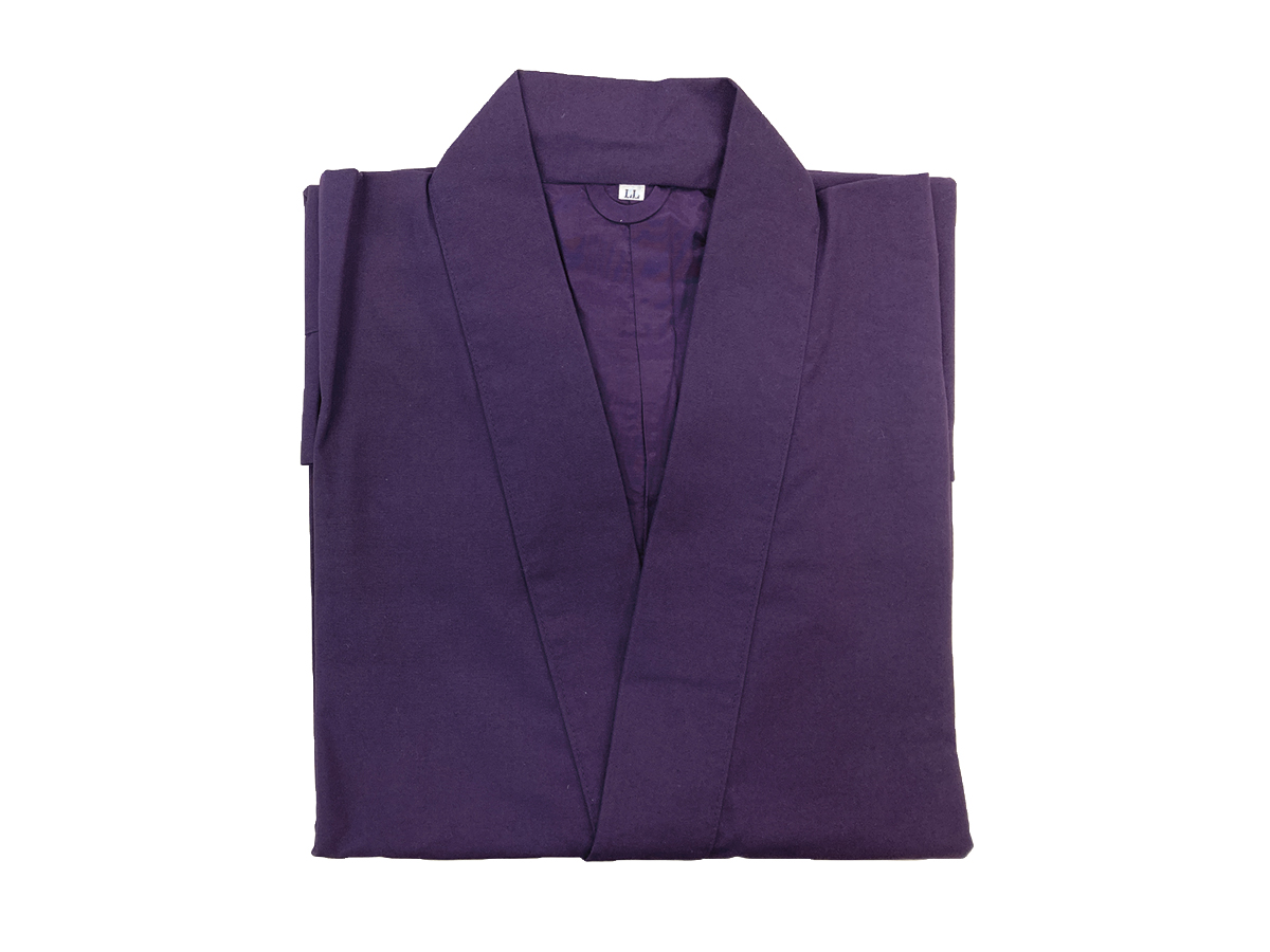 古代紫テトロンウール作務衣 女性用LL