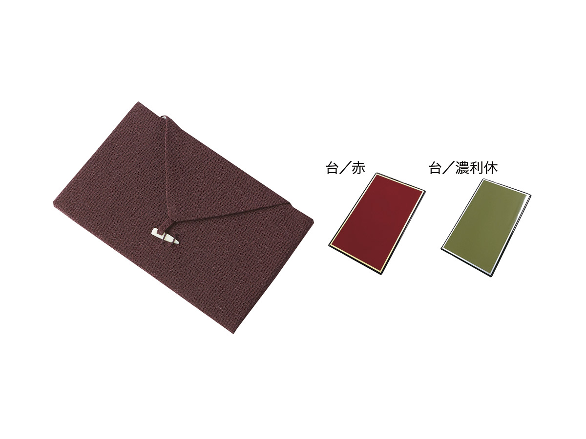 紫正絹台付 袱紗